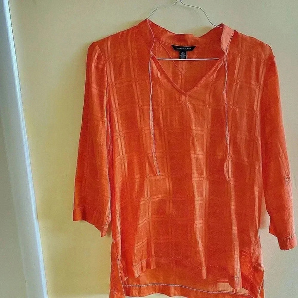 Tommy Hilfiger orange tunic/cover up Size Medium - Picture 1 of 3